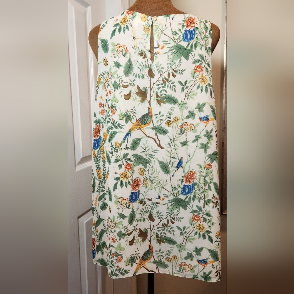 Max Studio Floral Tunic Style Top - Picture 3 of 8